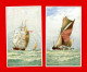 Biscuits Peek, Frean & Co. Lot De 2 Chromos, Bateaux à Voile, Riddle & Couchman,  Lith., London - Sonstige & Ohne Zuordnung