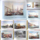 ARCHITECTURE ART PAINTINGS Trieste ITALY 1984 ALBUM  RARITY UNIQUE LARGE SIZE - Lotti E Collezioni