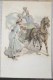 Cpa 1903 Litho Couleur Illustrateur A.S.W. BRAUN SPORT Femme Ombrelle Et Homme Monocle Caleche Cheval - Braun, W.