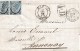 VM08- VIA DI MARE- Lettera Del 1866 Da NAPOLI A Annonay (F) Con Coppia Di Cent 20 Su 15, 1° Tipo , DISINFETTATA - - Storia Postale