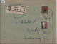 Pro Juventute 1923 J26 Glarus + J27 Neuenburg Recommandée Basel - Lettres & Documents