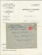 1936 - PAIX PERFORE De La BANQUE CREDIT INDUSTRIEL D'ALSACE ET LORRAINE Sur LETTRE De BESANCON (DOUBS) - Autres & Non Classés