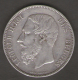 BELGIQUE / BELGIO - 5 FRANCS - LEOPOLD II (1876) - ARGENTO SILVER - 5 Francs