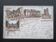 AK Belgien 1898 Mehrbildkarte Chateau Royal / Palais Du Comte De Flandre / Palais Des Beaux Arts.Nach Sagan In Schlesien - Monuments