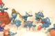 Delcampe - Collection De Figurines SCHTROUMPF Années 1980. Taille Crayon Grand Schtroumpf Peyo - Figurines En Plastique