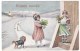 Belgium Sc#92 Y&amp;T#108 1c Issue On Happy New Year Greetings Postcard Cover Leige To Limbourg January 1914 - 1912 Pellens