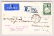 Bermuda Jan.1937 Hamilton Flugpost R-Brief Nach London Weiter Nach Oxford GB - Bermudes