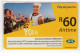 AFRIQUE DU SUD RECHARGE MTN 60R - Afrique Du Sud