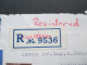 Japan 1963 Schöne Buntfrankatur. R-Brief Osaka Higashi. Luftpost - Brieven En Documenten
