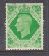 Great Britain, George VI, 1939, 7d Emerald Green,, MH * - Unused Stamps