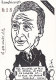 Illustrateurs - Lardie - Caricature  - Roland Barthes Littérature - 1980 - Lardie
