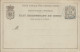 ETAT INDEPENDANT DU CONGO CARTE POSTALE + REPONSE PAYEE POSTKAART ENTIER POSTAL STATIONERY ETOILE STAR STERN PENTAGONE - 1884-1894