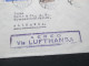 Peru Luftpostbeleg 1938. MiF. Aereo Via Lufthansa. Dreifarben Frankatur. Compania General De Anilinas S.A. - Peru