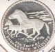 MONGOLIE 250 TUGRIK 1992 SILVER PROOF HORSES ENDAGERED WILDLIFE - Mongolei