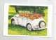 Carte 4 Volets , 17 X 11.5 , Automobile , WOLKSWAGEN COCCINELLE , L'auto En Tenue De Cérémonie , N. Marcantoni - Turismo