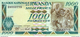 RWANDA 1000 FRANCS 1988 P-21 UNC [ RW120a ] - Rwanda