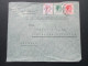 GB Kolonie Hong Kong 1939 MiF One Dollar Usw. Drei Farben Frankatur!! Luftpost - Storia Postale