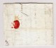 France Bau Gaf Grande Armée Marque Postale Rouge Lettre Pour Thuin Belgique - 1801-1848: Précurseurs XIX