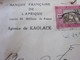 Marcophilie Europe France (ex-colonie )Sénégal (1887-1944) A.O.F - Lettre & Document Banque Française De L'Afrique - Lettres & Documents