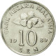 Monnaie, Malaysie, 10 Sen, 1989, TTB+, Copper-nickel, KM:51 - Malaysie