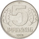 Monnaie, GERMAN-DEMOCRATIC REPUBLIC, 5 Pfennig, 1978, Berlin, SPL, Aluminium - 5 Pfennig