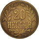 Monnaie, GERMAN EAST AFRICA, Wihelm II, 20 Heller, 1916, Tabora, TTB, Laiton - Afrique Orientale Allemande