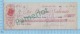 Cheque Timbre Taxe - La Sherbrooke Instalment House Sur Wellington Nord , Sherbrooke Quebec 1917, $1.95 - 2 Scans - Chèques & Chèques De Voyage