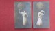 > New Year    Lot Of 2 Cards  Lady With Bottle & Clock    RPPC    Ref 2265 - New Year