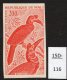 Mali 1965 200fr Oiseau Epreuve De Couleur, Bird Colour Trial / Proof In Deep Rose-Red. Mint - Climbing Birds