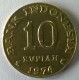 Monnaie - Indonésie - 10 Rupiah 1974 - - Indonésie