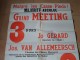 POLITIQUE Malgré Les Casse-Pieds Grand MEETING Liste 3 - 19 Juni 1949 ( Gerard Nothomb Van Allemeersch ( Zie Foto´s ) ! - Posters