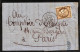 038. LAC N°38 - Cachet Paris 2Poste Restante2 (au Verso)  - De Dijon (CÔTE D'OR) - 1875 - 1849-1876: Période Classique