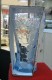 AC - COCA COLA 50TH YEAR IN TURKEY BUBLE FIGURED BLUE GLASS FROM TURKEY - Tazas & Vasos