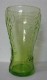 AC - COCA COLA BOTLLE ILLUSTRATED GREENISH GLASS - Tazze & Bicchieri