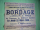 Affiche Vente Aux Enchères 1956 à Chenay Sarthe, Bordage Labour Et Prés, Maison - Posters