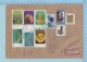 1978 Rositz Germany - Air Mail,  Postmark, Recommandé, Einschreiben 10 Stamps- 2 Scans - Lettres & Documents