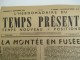 Journal/Hebdomadaire/"Le Temps Présent"/Temps Nouveau*Positions/  "La  Montée En Fusée"/1er Sept 1944   VJ88 - Autres & Non Classés