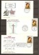 1971 Vaticano Vatican 5 Buste: UDIENZA PAOLO VI (x2), 40° RADIO VATICANA, UPU, CHIUSURA SINODO - Used Stamps