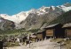 SAAS FEE (1800 M): Les Vieux Chalets Et La Station. Panorama Sur Le Feegletscher, Alphubel, Täschhorn, Dom, ... - Täsch