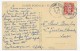 (RECO / VERSO) VILLENEUVE SUR LOT EN 1952 - N° 9 - PORTE DE PARIS AVEC GRAND CAFE - BEAU CACHET - FORMAT CPA - Villeneuve Sur Lot