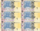 UKRAINE 1 HRYVNIA 2011 P-116Ab UNC  UNCUT SHEET (6 PCS) [ UA844b ] - Oekraïne