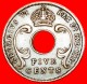 • GREAT BRITAIN HOLE: EAST AFRICA ★ 5 CENTS 1942!  LOW START &#9733; NO RESERVE! WWII (1939-1945) George VI (1937-1952) - British Colony