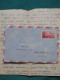T4-Cover-Envelope-Letter-Air Mail-Par Avion-North Chicago,USA To Sombor,Yugoslavia-No Seal,Print Stamps,Address Error? - Luftpost