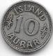 *iceland 10 Aurar 1923  Km 1.1   Vf+ - Islandia