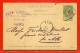 BELGIQUE ENTIER POSTAL PERFORE F.L 5 C DE 1901 DE GAND POUR ATH - Cartes Postales 1871-1909