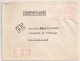 MULHOUSE R. DU MOULIN Haut Rhin Sur Enveloppe Recommandée Avec AR. TARIF 1F50. 1961. - EMA (Empreintes Machines à Affranchir)
