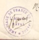 Y &T N°FM ATTACHE NAVAL (AMBASSADE DE FRANCE EN ESPAGNE)   Vers  MAZERAT 1917  2 SCANS - Poste Navale