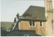 Whetstone: FIREMEN Inspecting Damage To The Roof Of All Saints Primary School Following The Fire Of 25th June 1989 - Brandweer