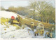 Chawleigh: TRACTOR, FARMER, SHEEP, LAMBS - Winter Scene - (Devon, England) - Tractors