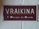 PLAQUE EN CARTON VRAIKINA 1er MARQUE DU MONDE - Targhe Di Cartone